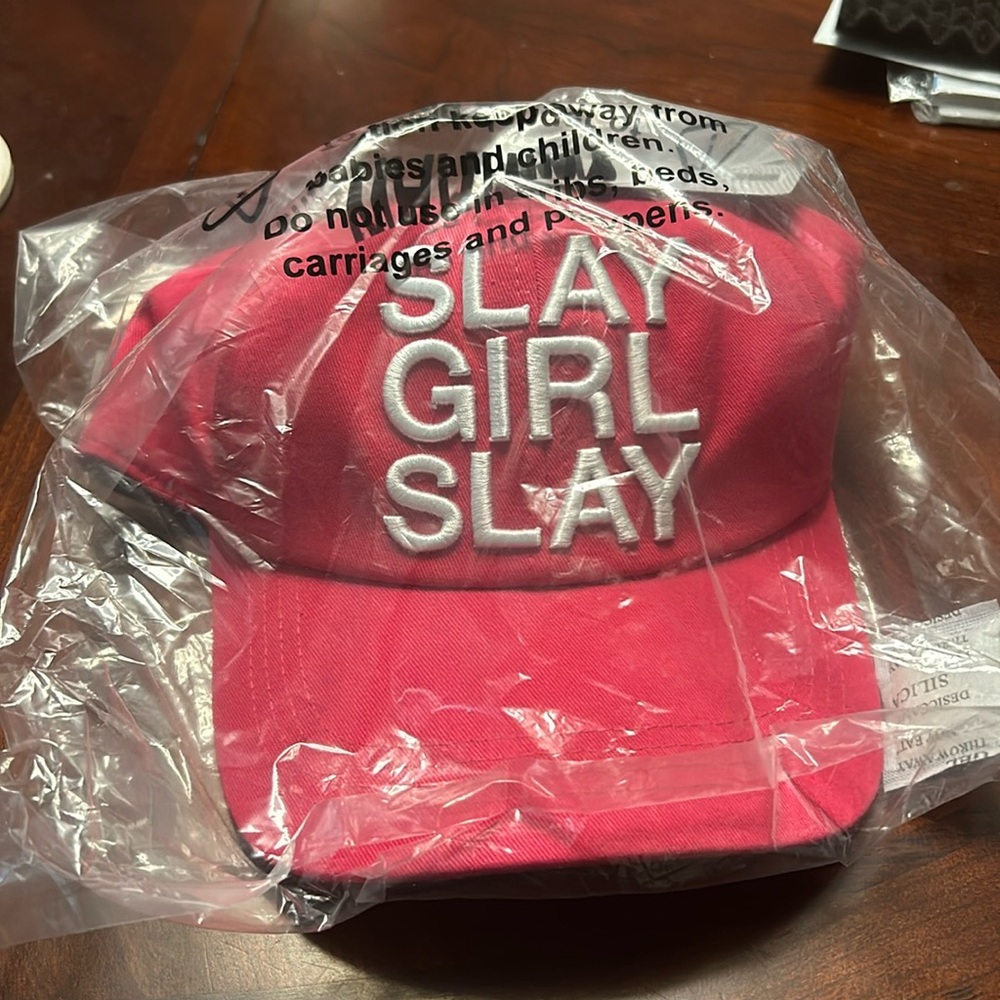 Queer Eye Hat Slay Girl Slay - Pink Ball Cap